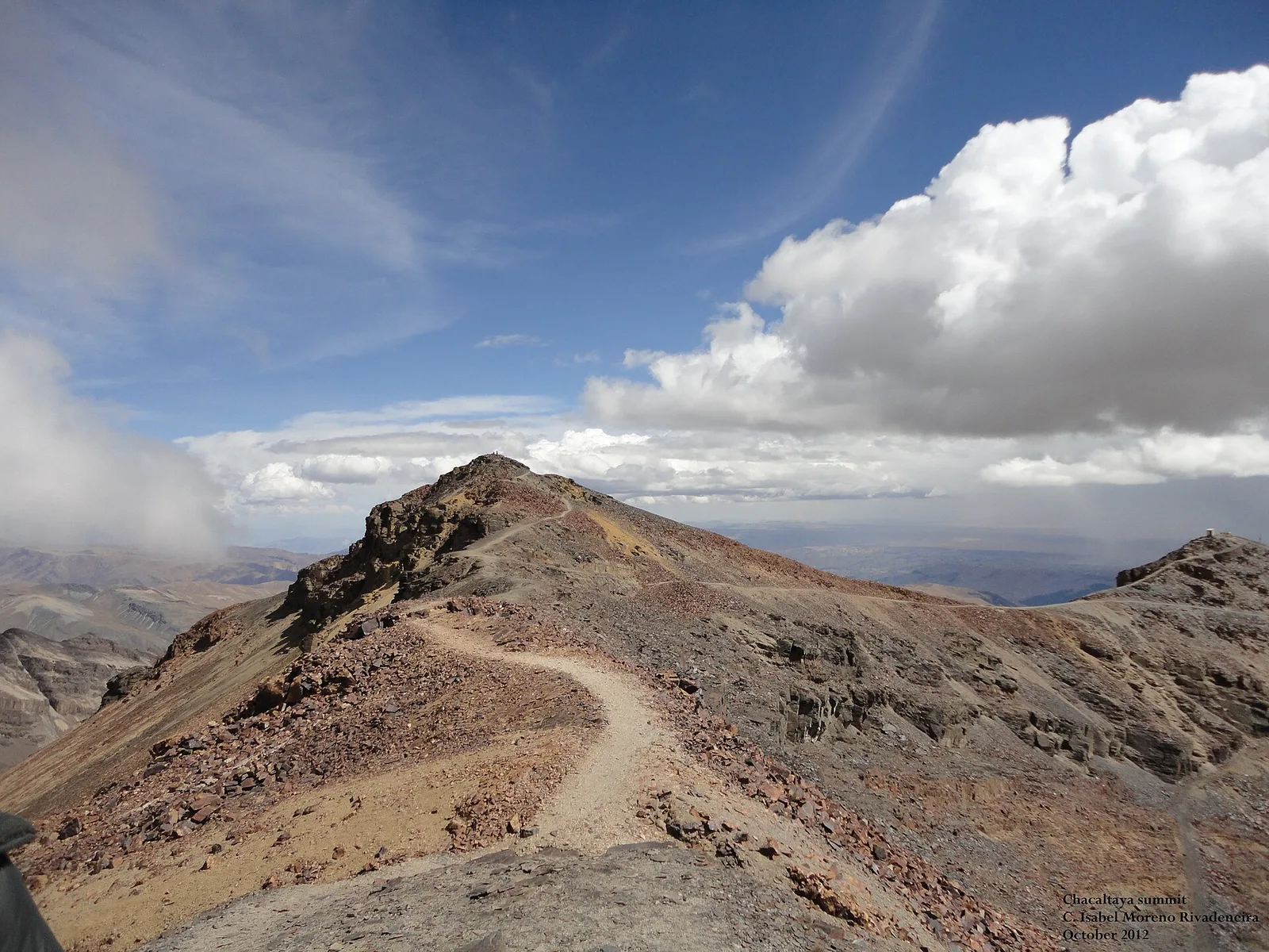 Representative country image: Chacaltaya and La Paz mountain rim