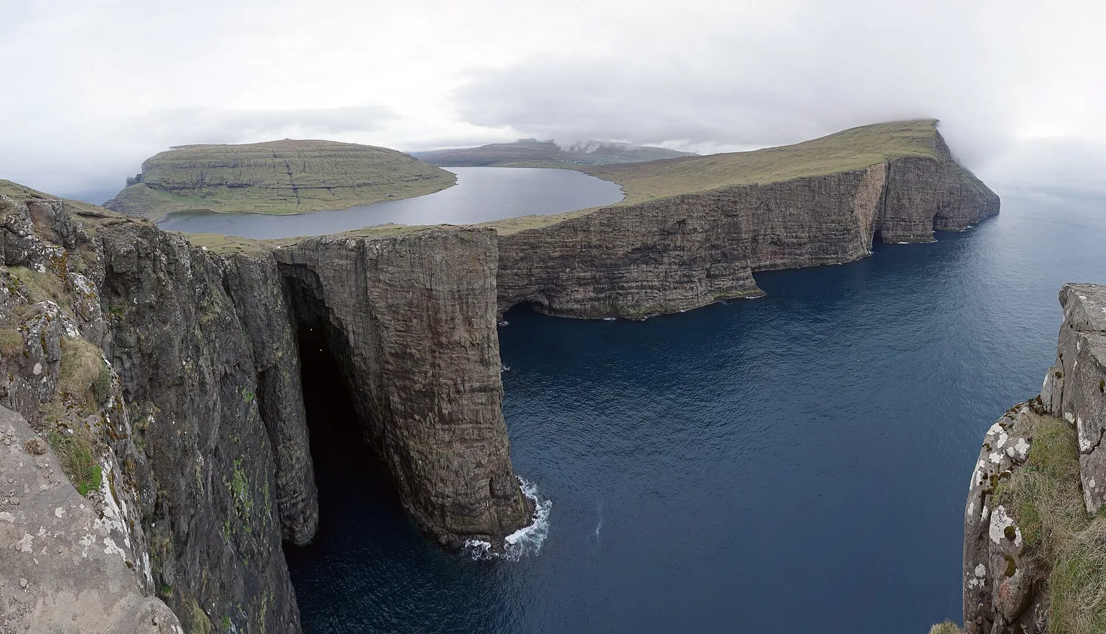 Vágar and Múlafossur, Faroe Islands