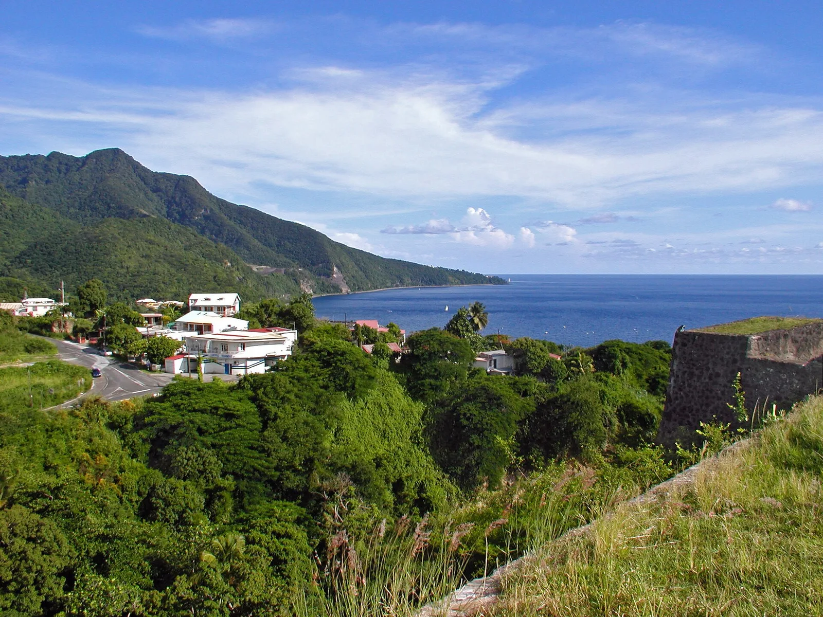 Basse-Terre town and Gourbeyre, Guadeloupe