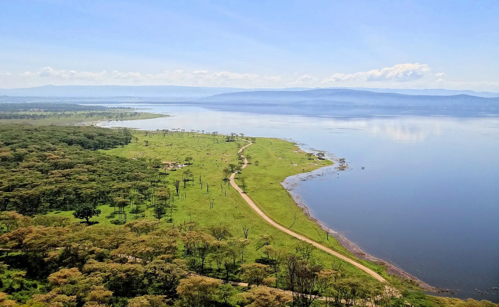Lake Nakuru and Nakuru town, Kenya