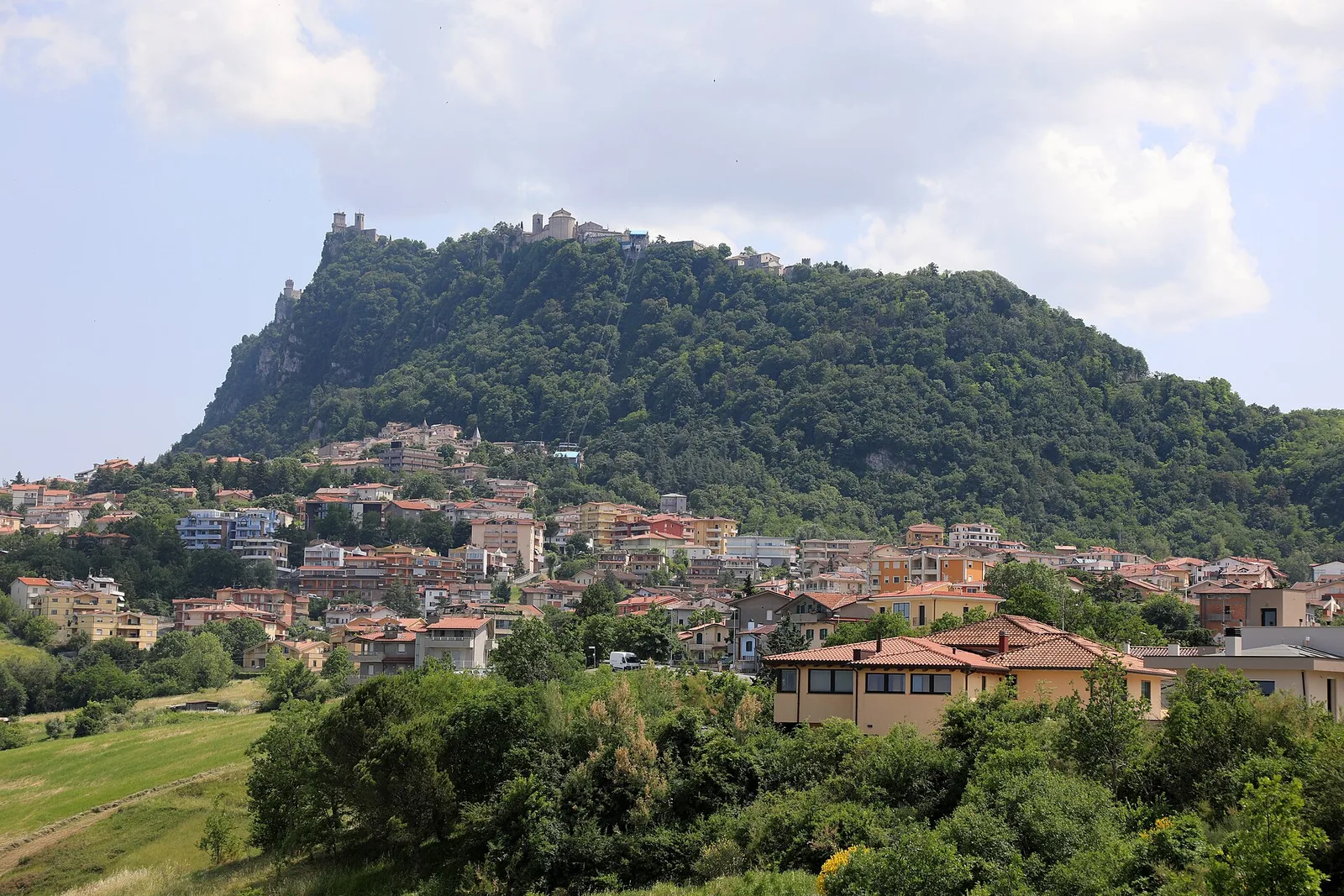 Mount Titano tower ridge, San Marino
