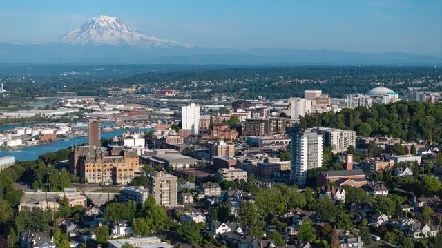 Seattle and Tacoma